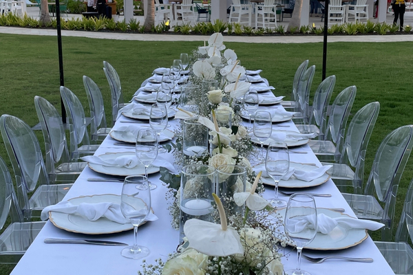 Reception setup at Dreams Cap Cana